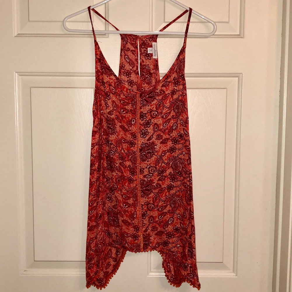 Paisley Pink Tank Top
